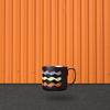 16OZ PURPLE BEIGE CORAL BLACK WAVE SS MUG	16OZ 波浪紋不鏽鋼咖啡杯