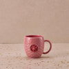 14OZ DRAGON PATTERN AND FLOWER PINK MUG 14OZ 龍印花圖案咖啡杯