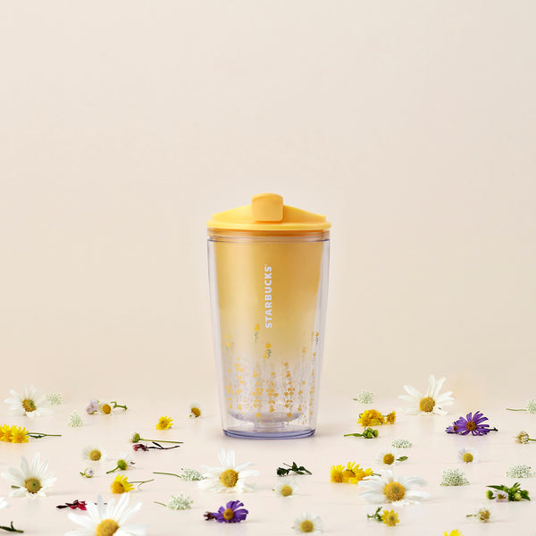 12OZ YELLOW LITTLE WILD FLOWER TUMBLER 12OZ 黃色小野花隨行杯