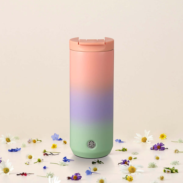 12OZ GRADIENT PINK PURPLE GREEN SS  TUMBLER 12OZ 漸變粉紅紫綠色不鏽鋼隨行杯