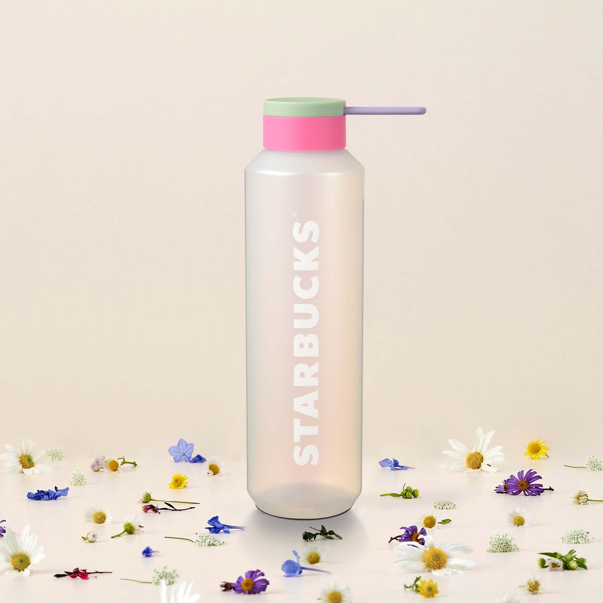 24OZ IRIDESCENT PINK GREEN LID WATER  BOTTLE 24OZ 粉紅綠色水樽