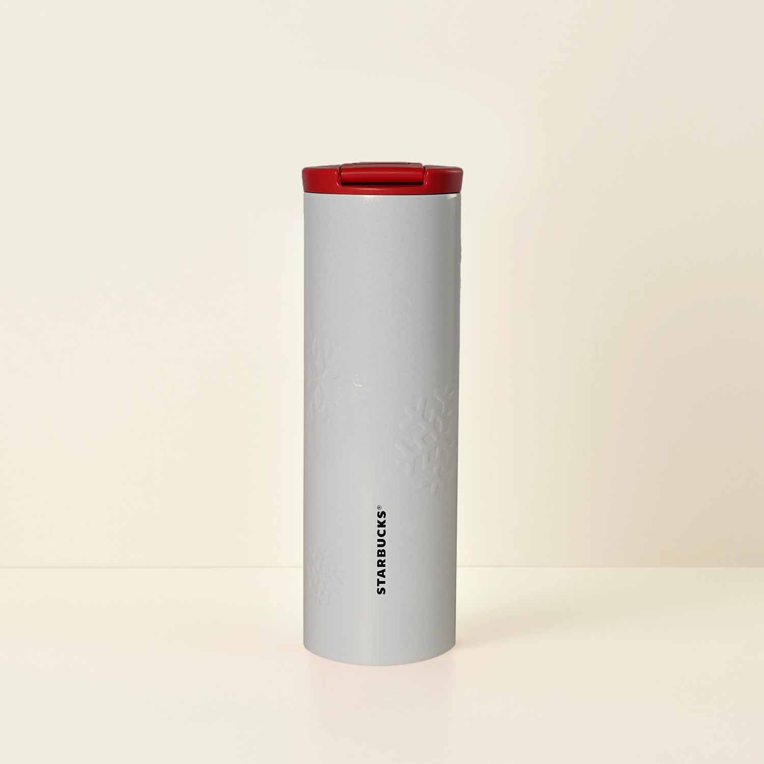 16OZ XMAS SNOW FLAKE SS TUMBLER - WHITE 16OZ 聖誕雪花不鏽鋼隨行杯 (白色)