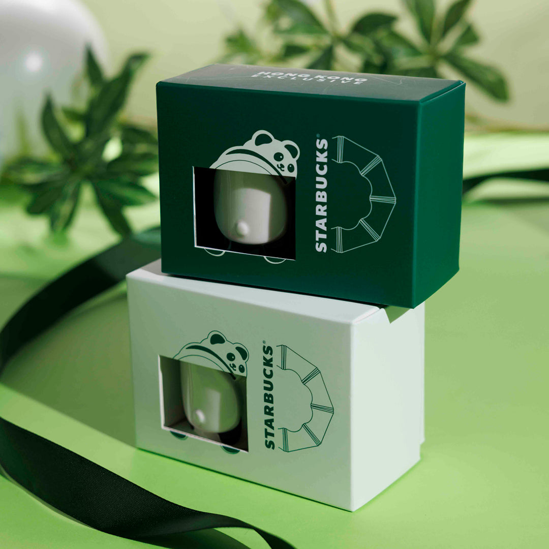 3oz Panda Mug Gift Set Bamboo Green 3oz 深綠色熊貓咖啡杯連禮盒