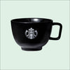 16OZ CERAMIC BLACK LATTE MUG 16OZ陶瓷黑色拿鐵杯