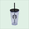 16OZ BLACK SIREN PLASTIC COLD CUP 16OZ黑色美人魚凍杯