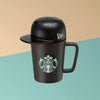 STARBUCKS X NEW ERA 12OZ CERAMIC MUG WITH LID (GREY) 12OZ STARBUCKS X NEW ERA帶蓋咖啡杯(灰色)