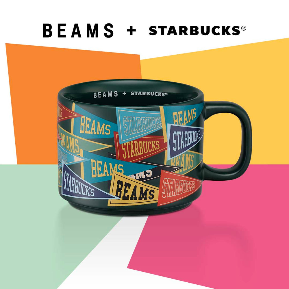 MUG 12OZ BEAMS FLAG PATTERN BEAMS 咖啡杯(綠色) – Starbucks