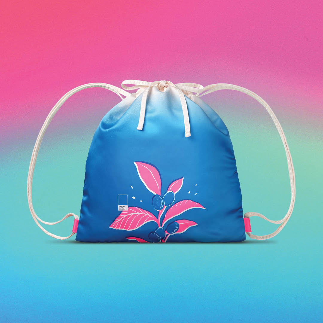 PANTONE COFFEE CHERRY DRAWSTRING BAG PANTONE 咖啡櫻桃抽繩袋