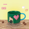 12OZ BEARISTA GAME HEART MUG 12OZ 愛心星巴克熊遊戲咖啡杯