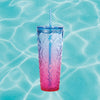 24oz Sophia Plastic Cold Cup 24oz 粉紅漸變藍色凍杯 [Online Exclusive]