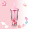 20OZ JELLY DUCKIES WITH HEART TOPPER PLASTIC COLD CUP 20OZ 小鴨心心凍杯