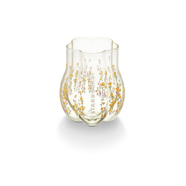 8OZ LITTLE WILD FLOWER GLASS 8OZ 小野花玻璃杯