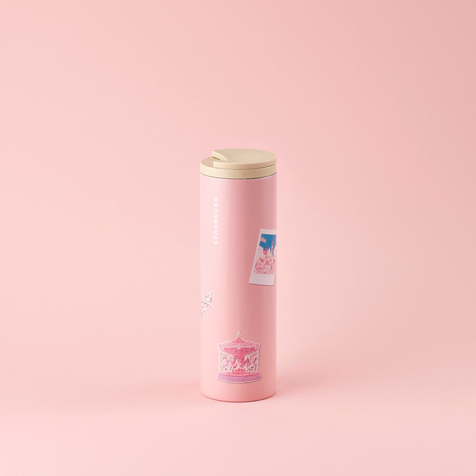 16OZ CHERRY BLOSSOM DIARY STICKERS SS TUMBLER 16OZ 櫻花日記貼紙不鏽鋼隨行杯