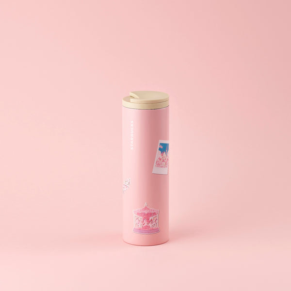 16OZ CHERRY BLOSSOM DIARY STICKERS SS TUMBLER 16OZ 櫻花日記貼紙不鏽鋼隨行杯