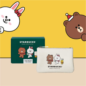 STARBUCKS® X LINE FRIENDS HAPPY HOLIDAYS EDITION POUCH 限定冬日主題便攜袋