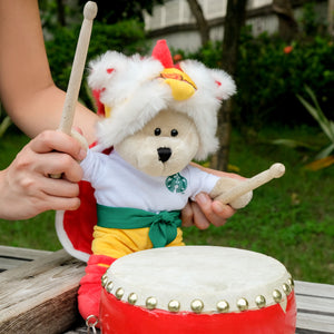 Starbucks HK Lion Dance Bearista® Bear